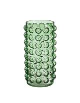 Βάζο γυαλ. DOTS πράσινο  Φ12Η25cm