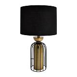 ΕΠΙΤΡΑΠΕΖΙΑ ΛΑΜΠΑ Fylliana 23023 ΜΕΤΑΛΛΙΚΗ ΜΑΥΡΟ-ΧΡΥΣΟ ΧΡΩΜΑ 28x51εκ Ε27