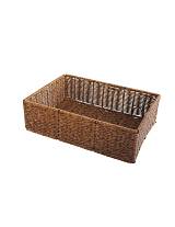 Καλάθι τεχνητό rattan καφε 30,5Χ20,5Χ9,5CM