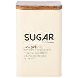 ESTIA ΔΟΧΕΙΟ ΓΙΑ ΖΑΧΑΡΗ ACACIA ΜΕΤΑΛΛΙΚΟ 10x14cm IVORY