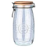 ESTIA ΔΟΧΕΙΟ ΑΠΟΘΗΚΕΥΣΗΣ ACACIA ΓΥΑΛΙΝΟ 2000ml ΜΕ ΚΛΙΠ ΚΑΠΑΚΙ