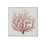 Διακοσμητικό "Κοράλι" σε μεταλλικό καμβά, κοραλί χρ.,45cm ID223