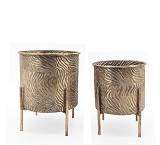 Σ/2 κασπώ με stand,ανάγλυφο σχ.,αντ.χρυσό 24,5/32cm HT597