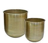 Σ/2 σφυρήλατα κασπώ αλουμινίου χρυσό χρ.,28/33cm KS117-MS