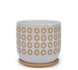 Κεραμικό κασπώ με πιάτο 19.2x18cm CT458