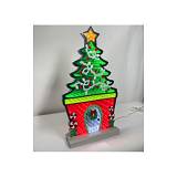 ΦΩΤΙΖΟΜΕΝΟ ΔΕΝΔΡΟ ΣΠΙΤΑΚΙ 35Χ60ΕΚ ΣΕ ΞΥΛΙΝΗ ΒΑΣΗ