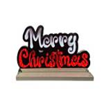 ΦΩΤΙΖΟΜΕΝΟ MERRY CHRISTMAS 32Χ21ΕΚ ΣΕ ΞΥΛΙΝΗ ΒΑΣΗ