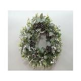 ΣΤΕΦΑΝΙ ΜΕ ΚΟΥΚΟΥΝΑΡΙΑ  ΚΑΙ ΛΕΥΚΑ  BERRIES 55ΕΚ