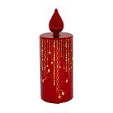 ΚΟΚΚΙΝΟ LED ΓΥΑΛΙΝΟ ΚΕΡΙ 7.5Χ19.5ΕΚ