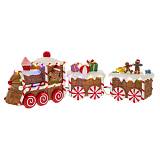 GINGERBREAD ΤΡΑΙΝΟ ΜΕ ΦΩΣ 47Χ10Χ15ΕΚ ΜΠΑΤΑΡΙΑΣ
