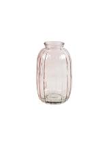 Βάζο γυάλινο ροζ Φ7Η12CM
