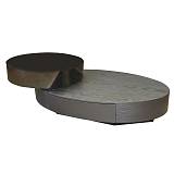 BONI Τραπεζάκι Σαλονιού- Καθιστικού με 1 Συρτάρι, Απόχρωση Μαύρο-Zebrano Ε-00025128 Ε7692,1