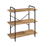 Ραφιέρα Μέταλλο Βαφή Μαύρο, Απόχρωση Sonoma Ε-00025292 ΕΟ445,3