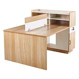 WORKSTATION Γραφείο - Σταθμός Εργασίας 2 Θέσεων, Melamine Απόχρωση Sonoma-Άσπρο Ε-00025238 ΕΟ4390