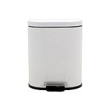 ESTIA ΧΑΡΤΟΔΟΧΕΙΟ ΜΠΑΝΙΟΥ OVOID SOFT CLOSE 6lt ΛΕΥΚΟ