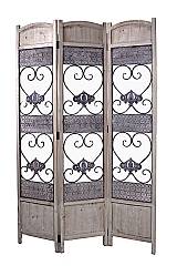 Παραβάν Vintage από ξύλο&σίδερο  120x180cm HT370
