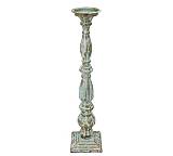 Μεταλλικό κηροπήγιο, τυρκουάζ με χρυσή πατίνα,55,5cm FB173