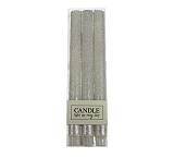 Κερί βιέννης Σ/3 εκρού μεταλλικό με glitter, 27cm XET-6378