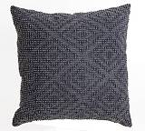 Μαξιλάρι γεωμετρικό ζακάρ, σκ.γκρι,45x45cm RC153