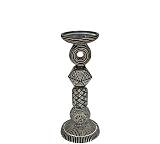Κηροπήγιο "Tribal" μαύρο/λευκό, 28cm XET-7499