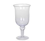 Γυάλινο κηροπ/γιο με πόδι σχ.τουλίπα,17x30cm HE186