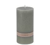 Κερί κορμός 7x14cm, ρουστίκ, αν.γκρι CA339