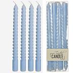 Στριφτο κερί κηροπηγίου, σετ 4τεμ.,γαλάζιο,26cm XET-9390