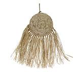 Στρογγυλό πλεκτο διακοσμητικό τοίχου με κρόσσια 45cm HE463