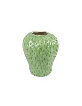 Βάζο κεραμ.φράουλα πράσινο Φ22,6 Η27cm