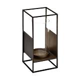 ΜΕΤΑΛΛΙΚΟ ΚΗΡΟΠΗΓΙΟ Fylliana FL054 ΜΠΡΟΝΖΕ 18x18x39εκ