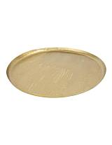 Πιατέλα στρογγ.μεταλλική χρυσή Φ45Η2CM