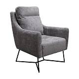 ΠΟΛΥΘΡΟΝΑ Fylliana New Giuliana ΜΠΕΖ ΥΦΑΣΜΑ ΜΕ ΜΕΤΑΛΛΙΚΑ ΠΟΔΙΑ 70x90x100εκ