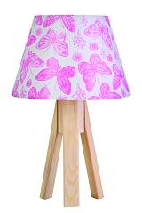 Φωτιστικό πορτατίφ παιδικό αμπαζούρ  πεταλούδα Ε27 Φ20