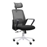 ΚΑΡΕΚΛΑ ΓΡΑΦΕΙΟΥ Fylliana FL299 ΜΑΥΡΗ ΠΛΑΤΗ-ΜΑΥΡΟ ΚΑΘΙΣΜΑ 64x62x122εκ