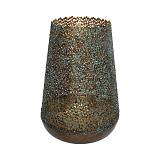 ΜΕΤΑΛΛΙΚΟ ΦΑΝΑΡΙ ΓΙΑ ΚΕΡΙ Fylliana FL26749 ΚΑΦΕ ΧΡΩΜΑ 18x24εκ