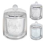 Αρωματικό κερί σε γυάλινη καμπάνα,3 αρώματα,9x11cm CA436