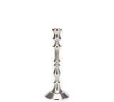 Κηροπήγιο αλουμινίο ματ ασημί χρ.,21cm HE597