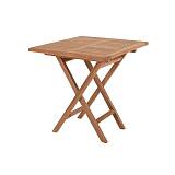 ΑΝΑΔΙΠΛΟΥΜΕΝΟ ΤΕΤΡΑΓΩΝΟ ΤΡΑΠΕΖΙ ΚΗΠΟΥ Fylliana Winston ΜΑΣΙΦ ΞΥΛΟ ΤΕΑΚ ΦΥΣΙΚΟ ΧΡΩΜΑ 80x80x75εκ