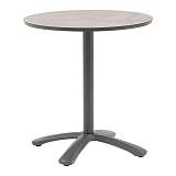 ΣΤΡΟΓΓΥΛΟ ΤΡΑΠΕΖΙ HPL ΚΗΠΟΥ Fylliana Silvio ΓΚΡΙ ΧΡΩΜΑ 60x72εκ