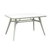 ΤΡΑΠΕΖΙ ΠΛΑΣΤΙΚΟ FYLLIANA FL8863 ΛΕΥΚΟ ΧΡΩΜΑ 135x79x75εκ