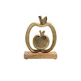 ΔΙΑΚΟΣΜΗΤΙΚΟ ΑΛΟΥΜΙΝΙΟΥ Fylliana Apple 2794 ΜΕ ΞΥΛΙΝΗ ΒΑΣΗ ΧΡΥΣΟ ΧΡΩΜΑ 15x5x20εκ