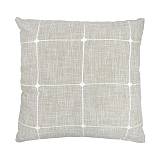 ΔΙΑΚΟΣΜΗΤΙΚΟ ΜΑΞΙΛΑΡΙ ΜΕ ΚΡΟΣΣΙΑ Fylliana ΜΠΕΖ-ΛΕΥΚΟ 60x60εκ