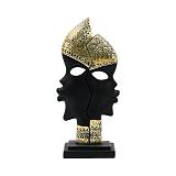 ΕΠΙΤΡΑΠΕΖΙΑ ΔΙΑΚΟΣΜΗΤΙΚΗ ΦΙΓΟΥΡΑ " African " Fylliana FL240305 ΜΑΥΡΟ-ΧΡΥΣΟ ΧΡΩΜΑ 15x7x31εκ