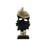 ΕΠΙΤΡΑΠΕΖΙΑ ΔΙΑΚΟΣΜΗΤΙΚΗ ΦΙΓΟΥΡΑ " African " Fylliana FL240306 ΜΑΥΡΟ-ΧΡΥΣΟ ΧΡΩΜΑ 12x6x25εκ