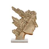 ΕΠΙΤΡΑΠΕΖΙΟ ΔΙΑΚΟΣΜΗΤΙΚΟ CITY FACE Fylliana FL24530 ΧΡΥΣΟ ΧΡΩΜΑ 20x27εκ