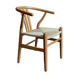 ΚΑΡΕΚΛΑ ΑΠΟ ΜΑΣΙΦ ΞΥΛΟ ΟΞΙΑΣ ΜΕ ΜΠΡΑΤΣΑ Fylliana " Aspen" ΦΥΣΙΚΟ ΧΡΩΜΑ 52x56x76εκ