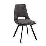 ΚΑΡΕΚΛΑ ΤΡΑΠΕΖΑΡΙΑΣ Fylliana Alice ΓΚΡΙ ΧΡΩΜΑ 47x54x87εκ