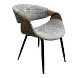 ΚΑΡΕΚΛΑ ΤΡΑΠΕΖΑΡΙΑΣ Fylliana FL1829 ΓΚΡΙ ΥΦΑΣΜΑ 54x55x76εκ