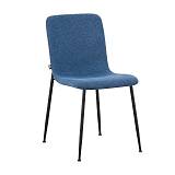 ΚΑΡΕΚΛΑ ΤΡΑΠΕΖΑΡΙΑΣ Fylliana FL5037 ΜΕ ΜΕΤΑΛΛΙΚΑ ΠΟΔΙΑ ΚΑΙ ΜΠΛΕ ΧΡΩΜΑ ΥΦΑΣΜΑΤΟΣ 56x43x83εκ