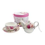 ΚΕΡΑΜΙΚΗ ΤΣΑΓΙΕΡΑ ΚΟΥΠΑ ΜΕ ΠΙΑΤΑΚΙ ΣΕ ΚΟΥΤΙ Fylliana FL31888255 FLORAL 16x11εκ